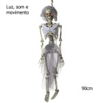 Noiva Esqueleto com Luz, Som e Movimento