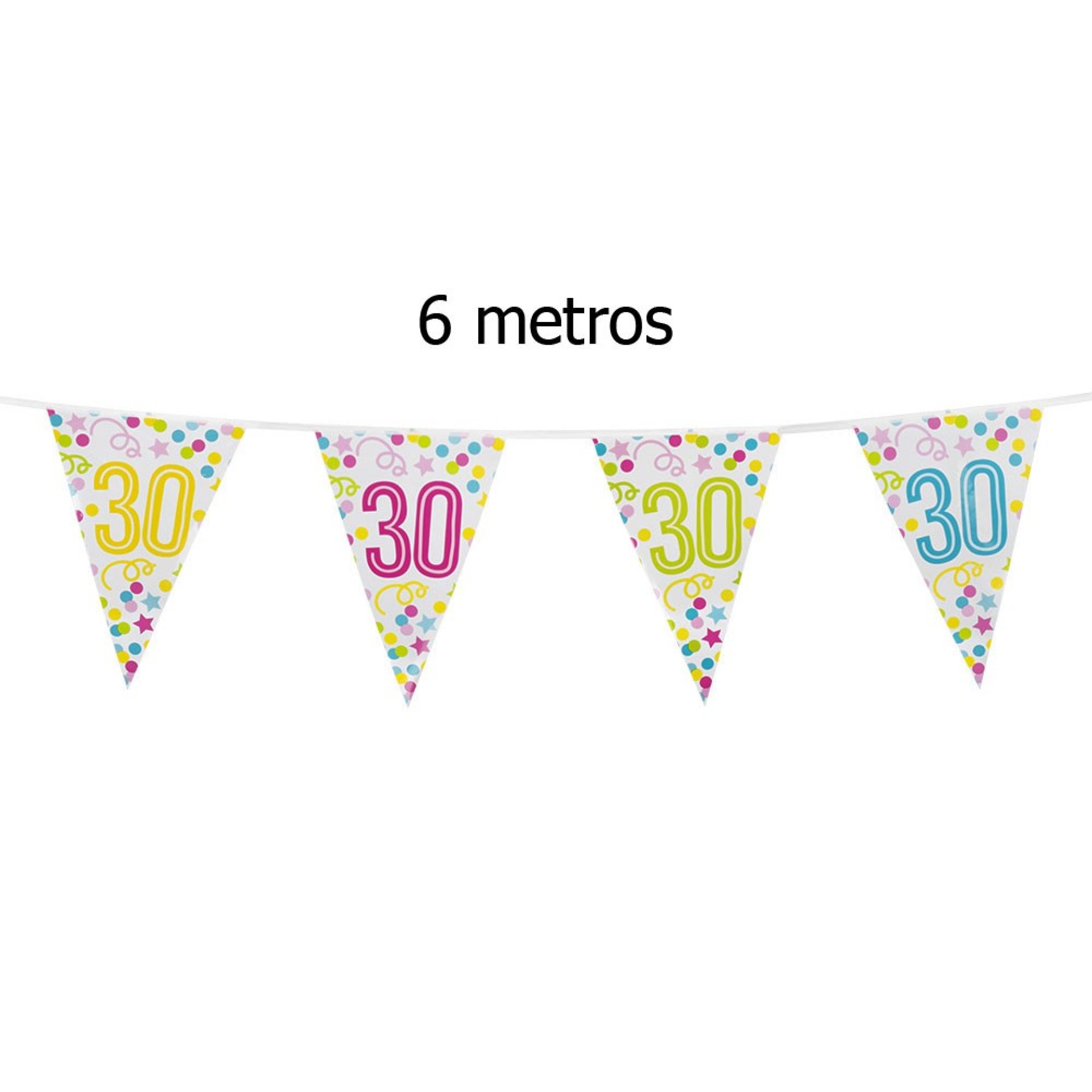 Bandeirolas Confetti 30 anos