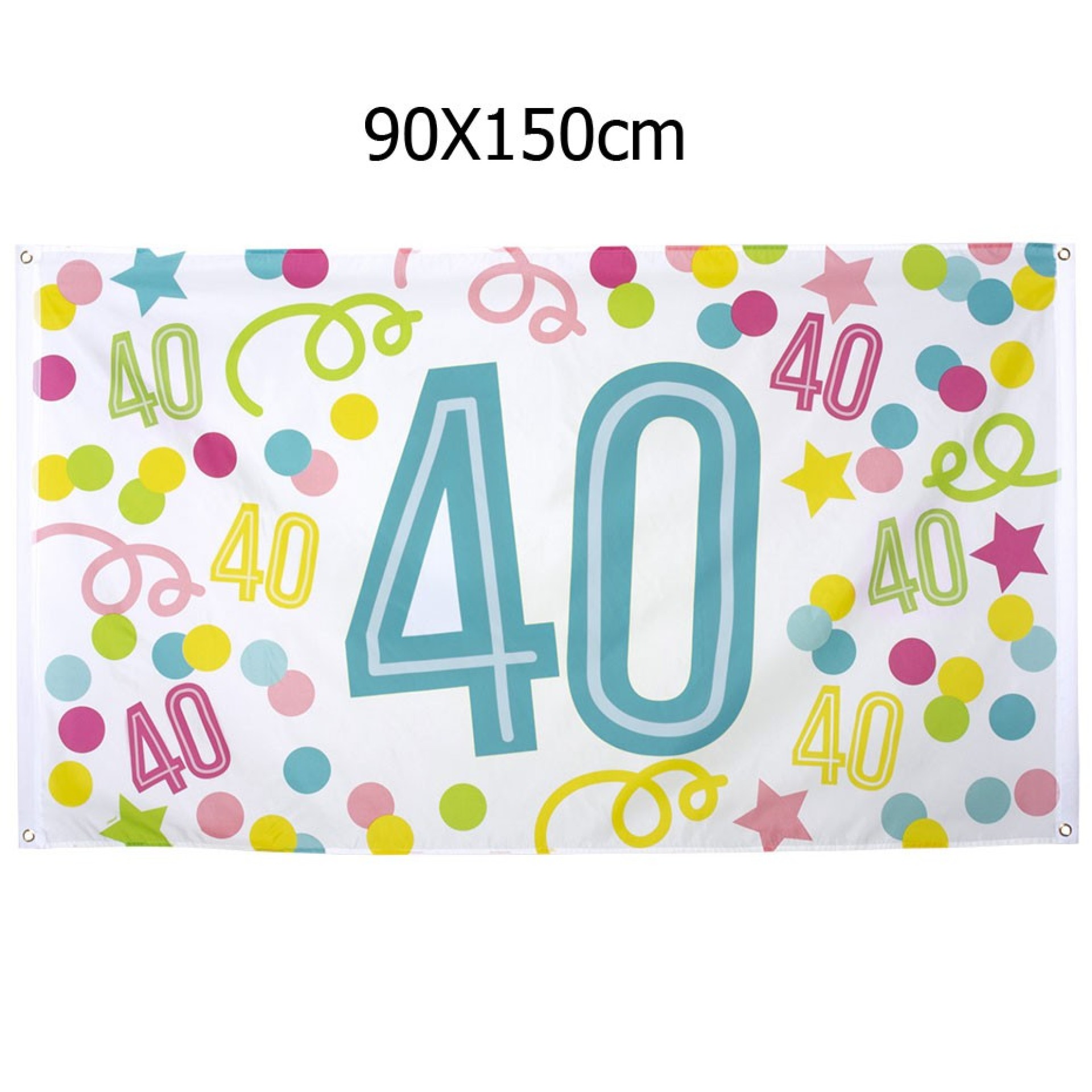 Bandeira Confetti 40 anos