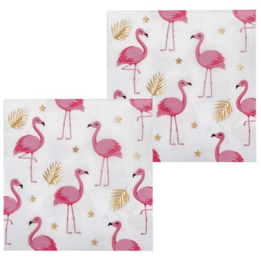 Guardanapos Flamingo Tropical 20 unid