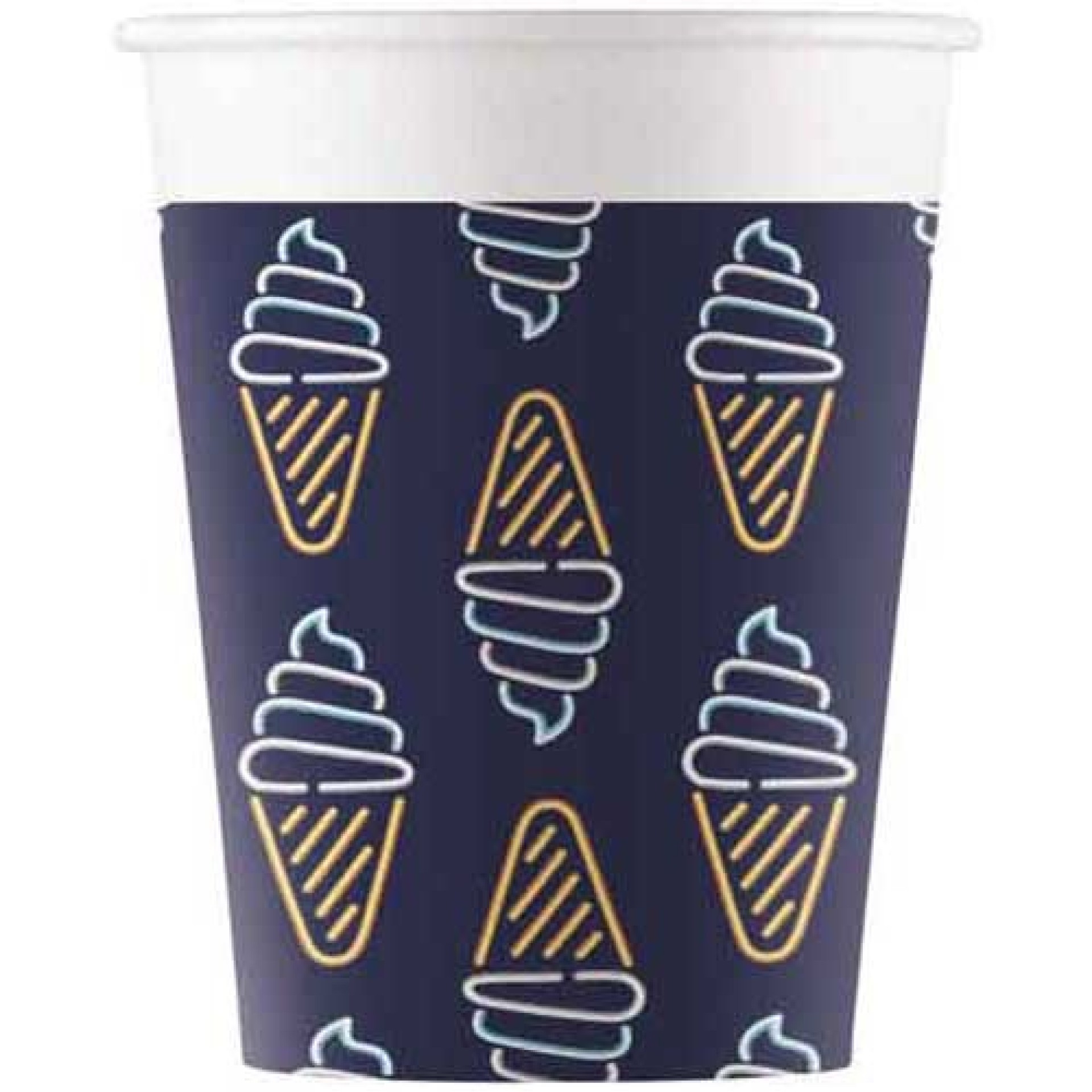 Copos Tropical Neon 8 unids