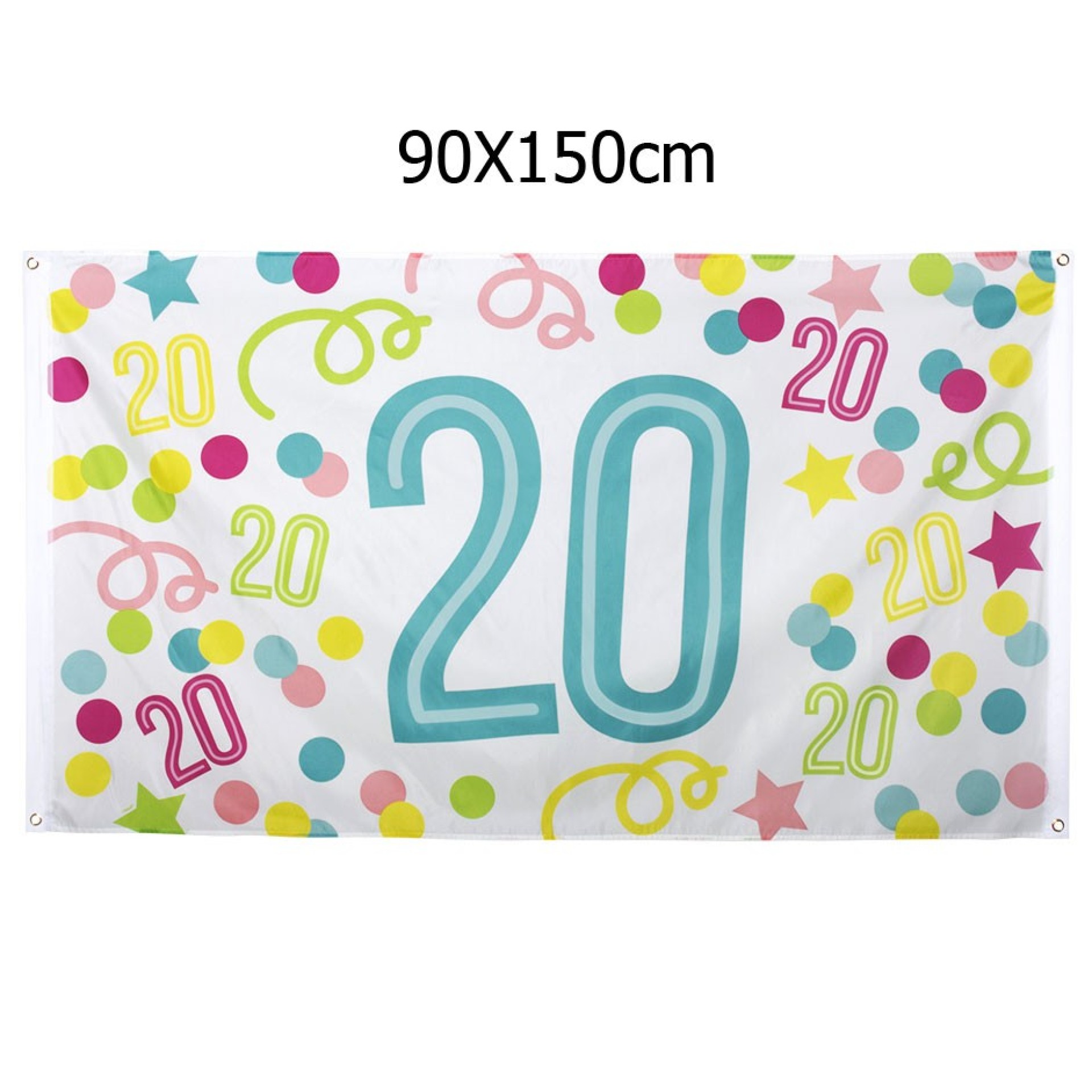 Bandeira Confetti 20 anos