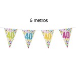 Bandeirolas Confetti 40 anos