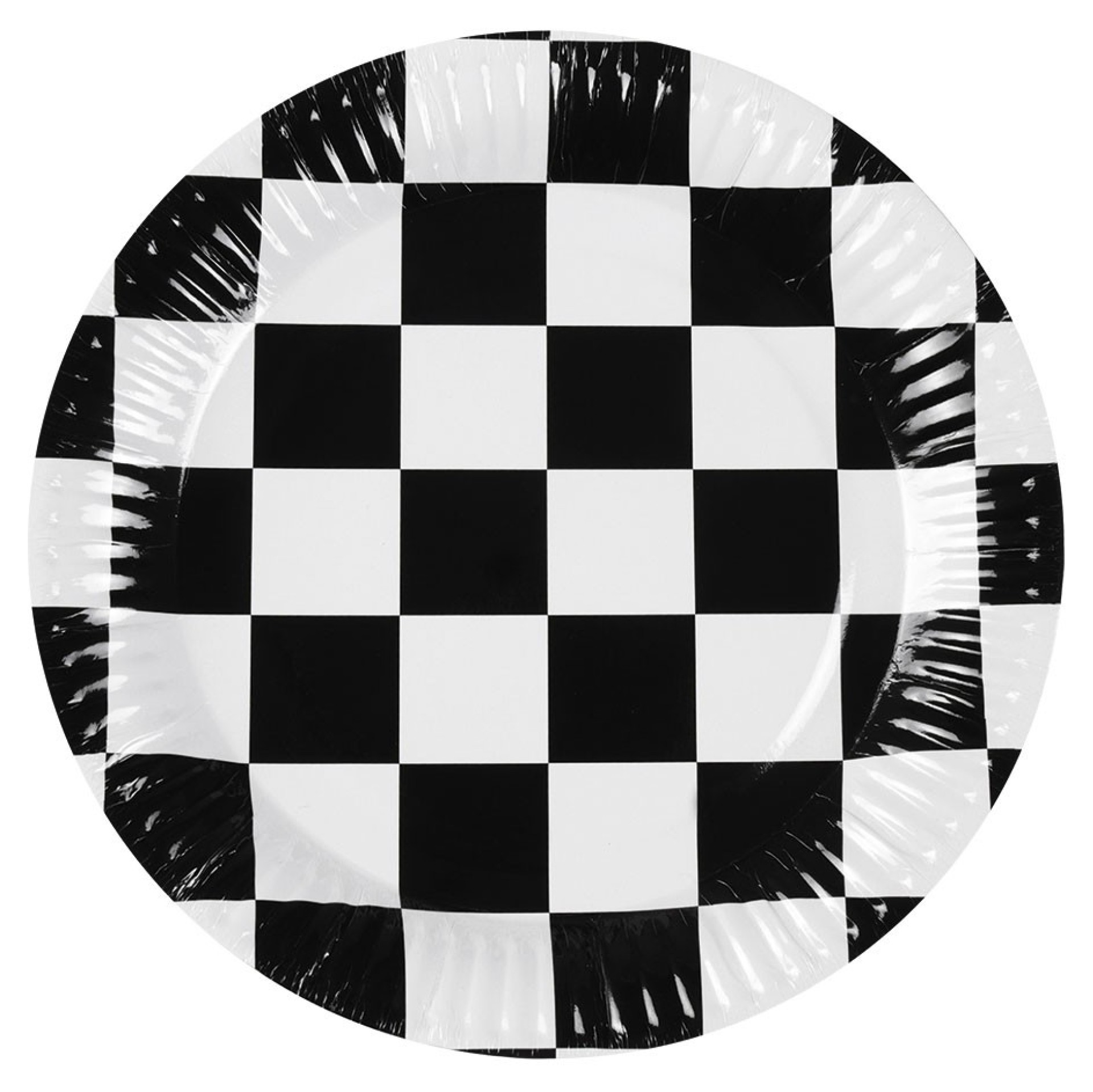 Pratos Racing Xadrez 10unid