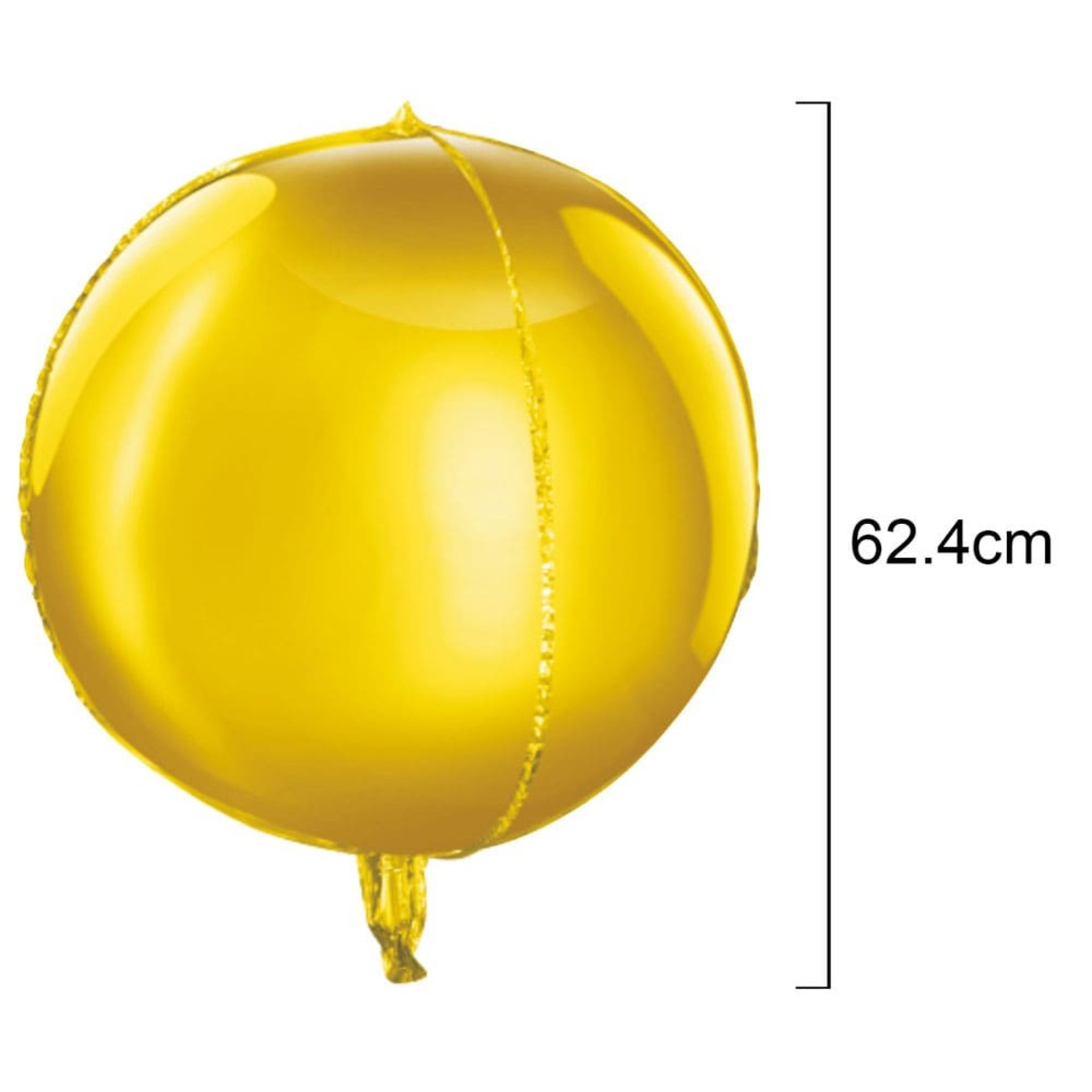 Balão Redondo Dourado Foil