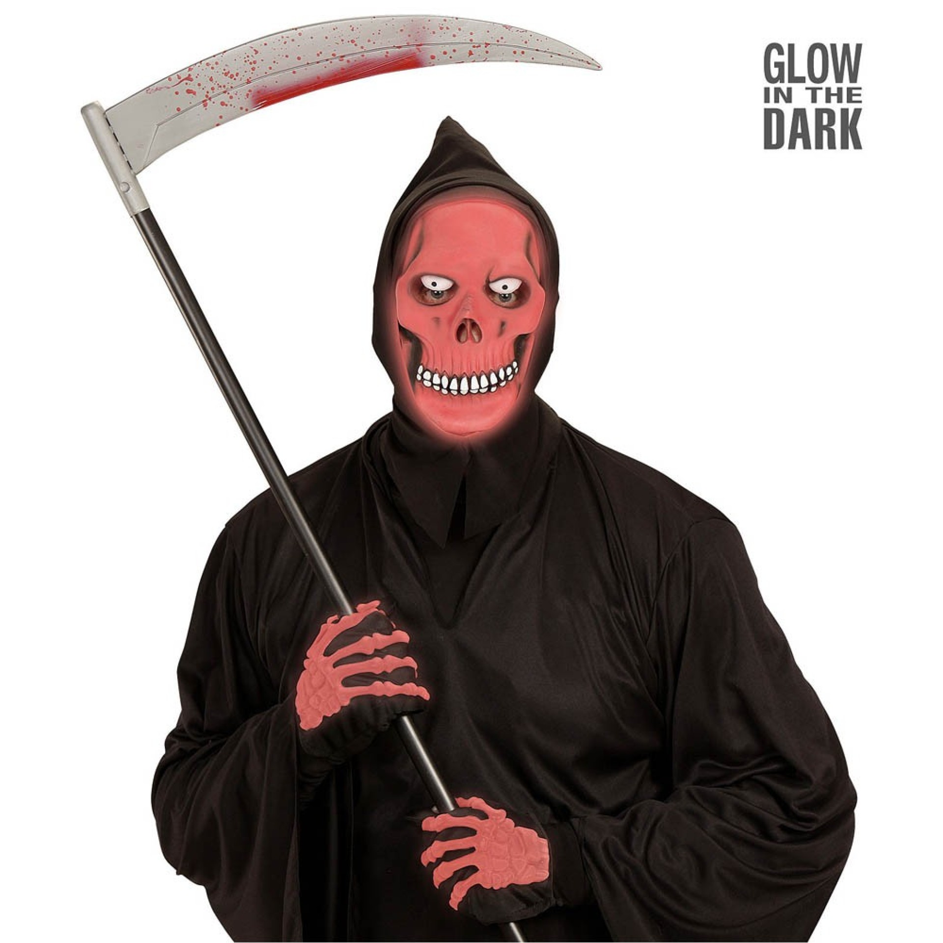 Máscara Esqueleto Vermelho Glow