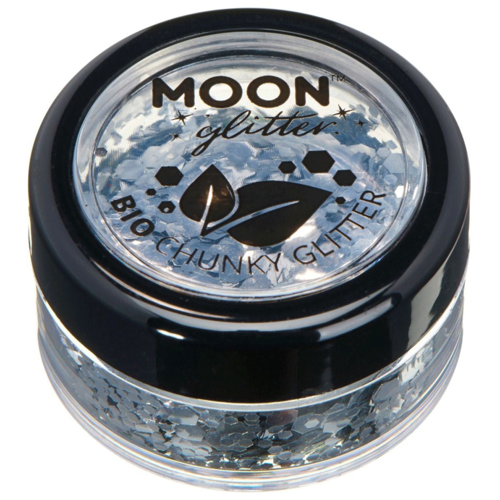 Chunky Glitter Prata Biodegradável