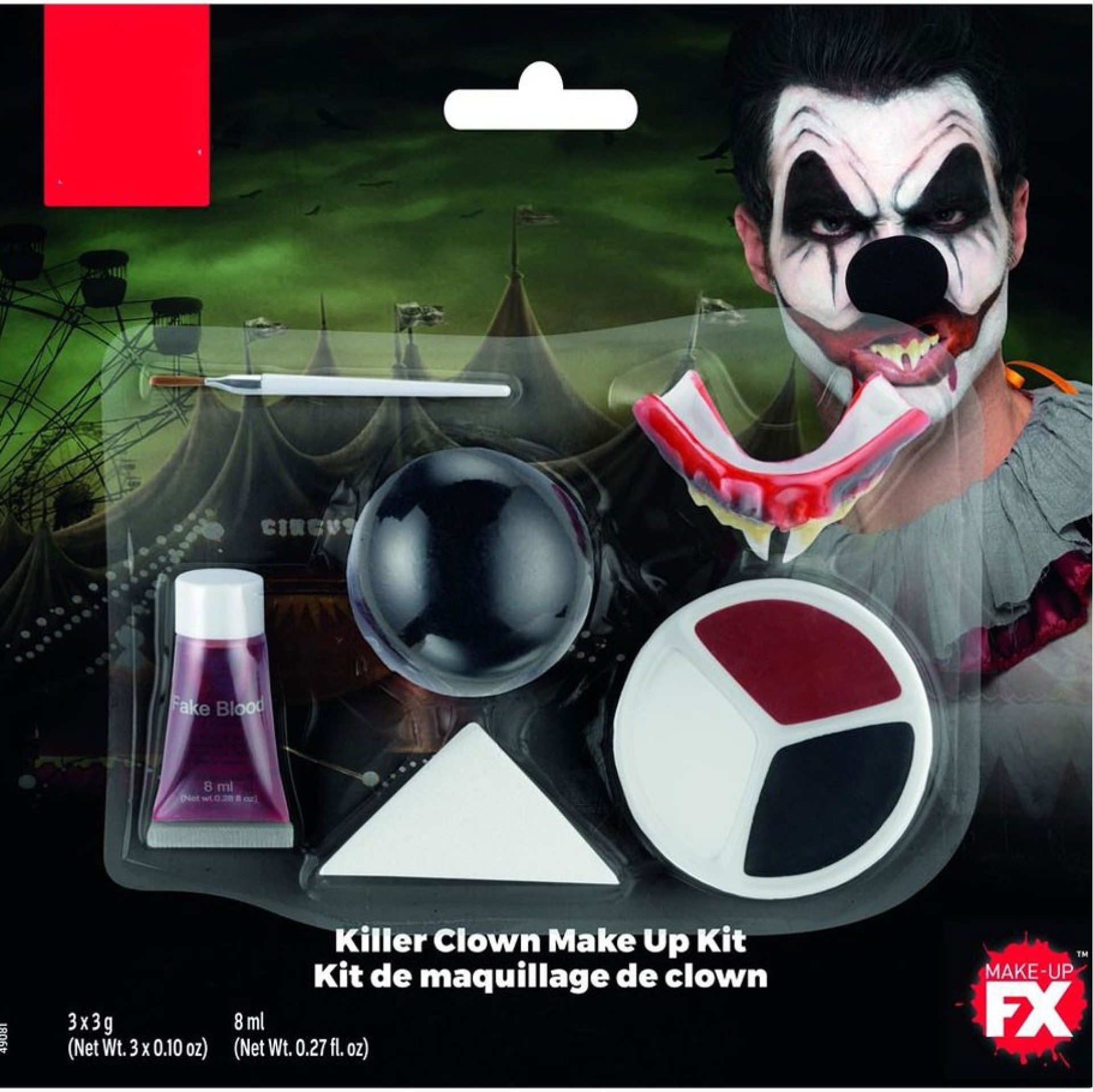 Kit Make Up Palhaço Assassíno