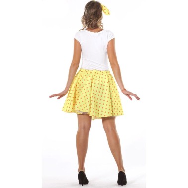 Saia Amarela e Lenço Bolinhas Saia Amarela e Lenço Bolinhas