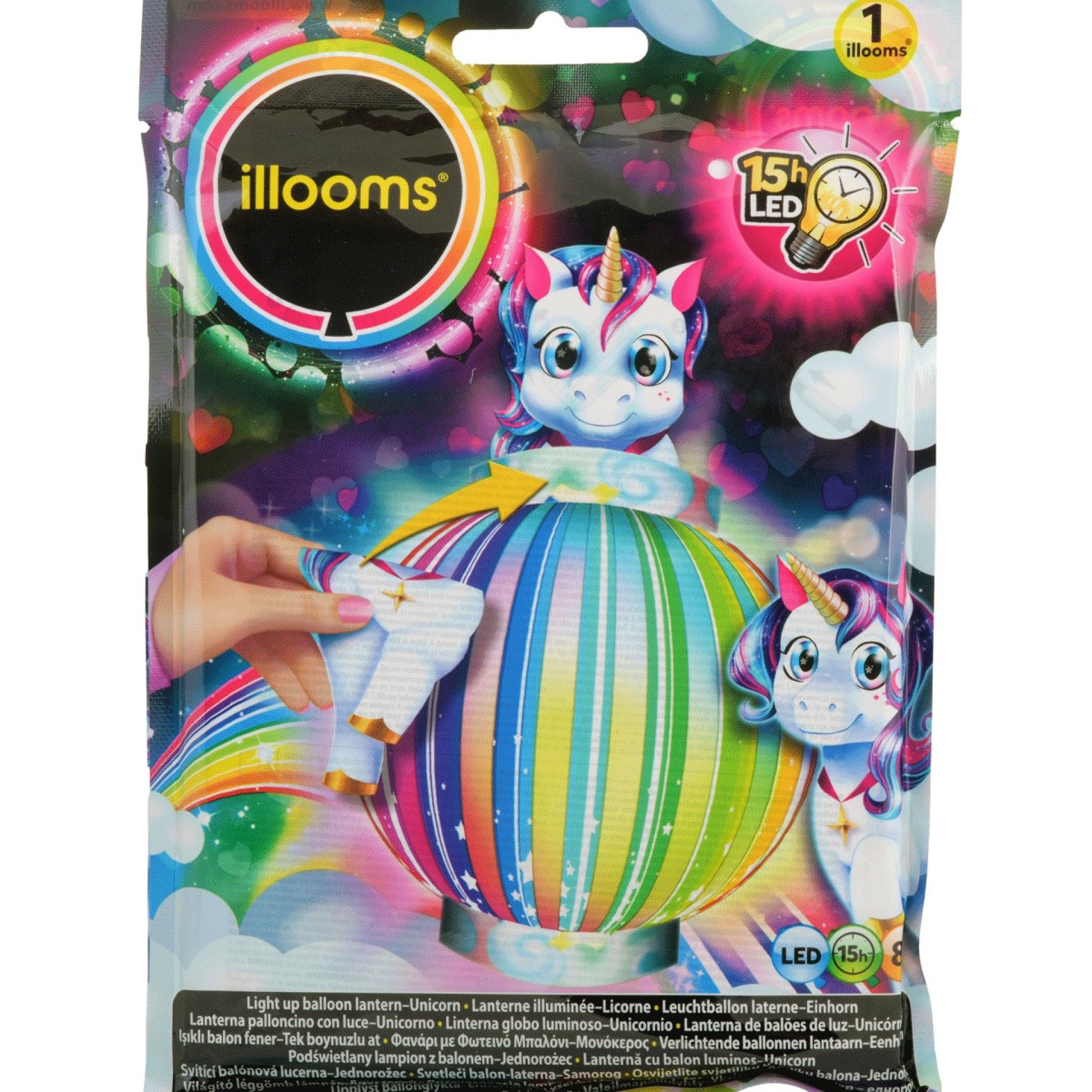 Balão Lanterna LED Unicórnio