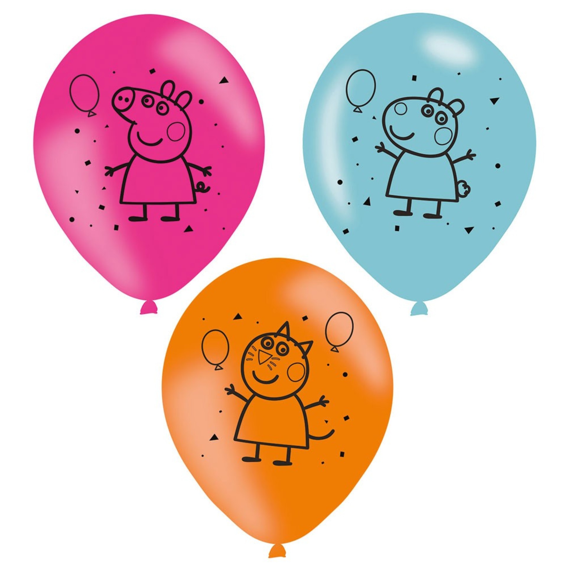 Balões Peppa Latex 6unid