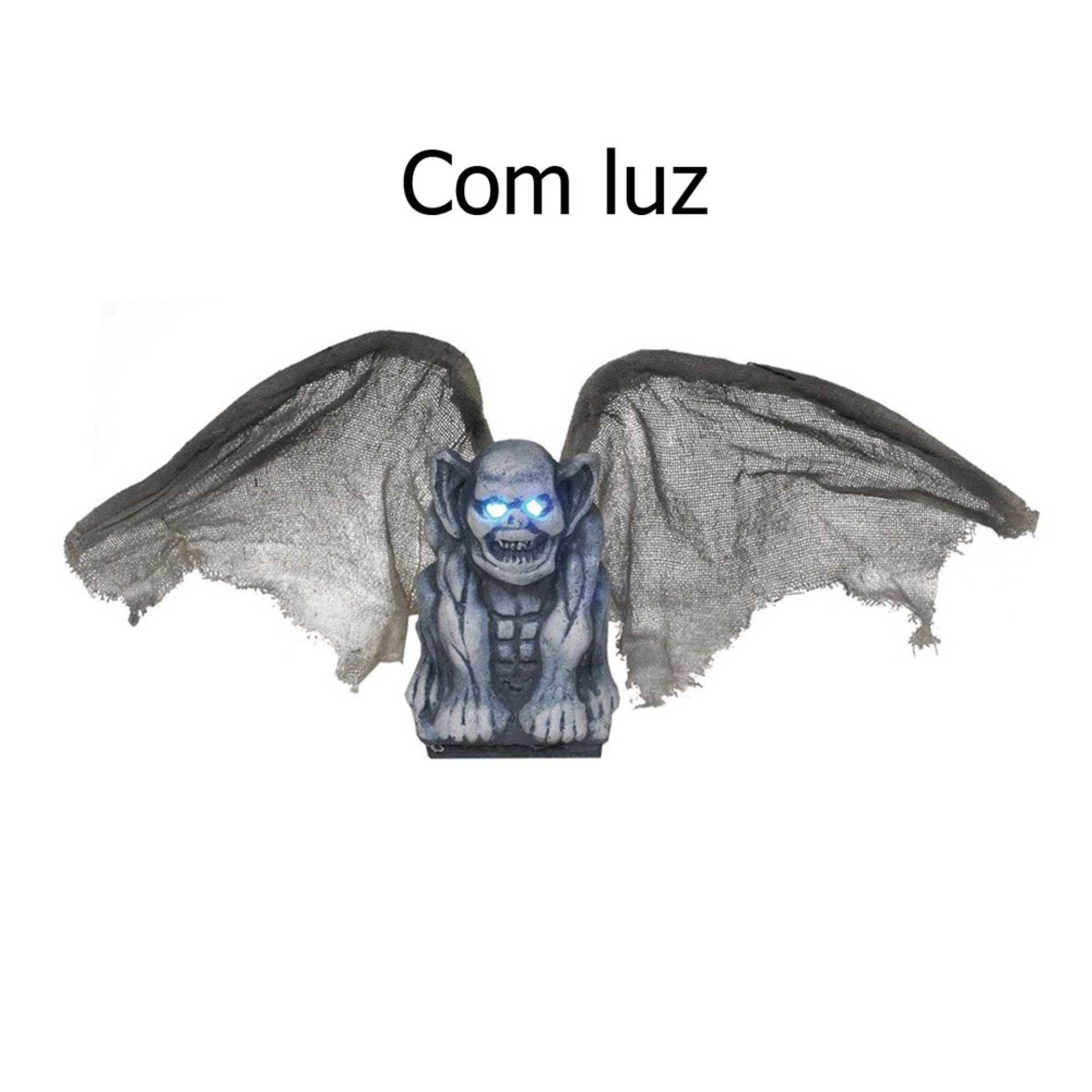 Gárgula Halloween com Luz
