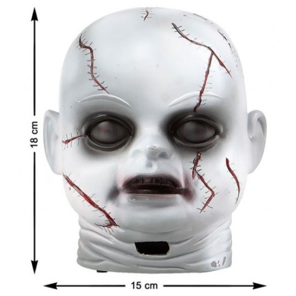 Cabea de Beb Zombie 18cm