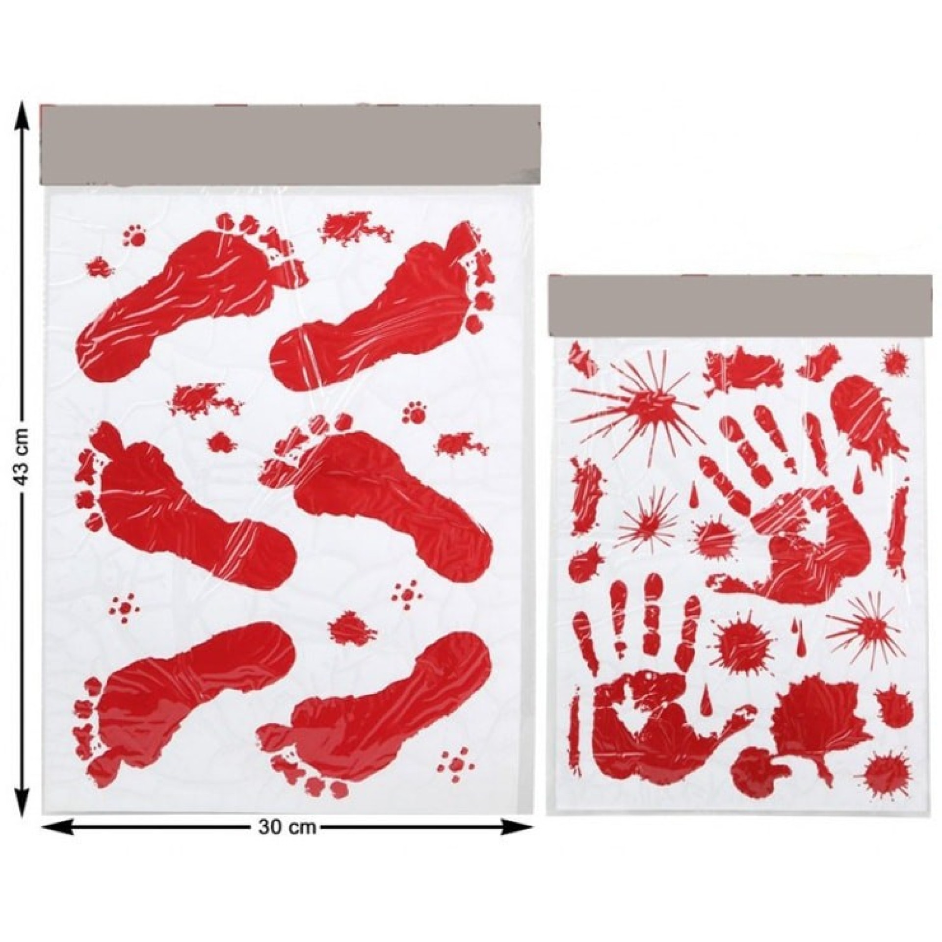 Pés e Mãos Sangrentos Adesivos