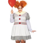 Fato Creepy Clown Lady XXL