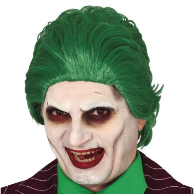 Peruca Joker Clown verde