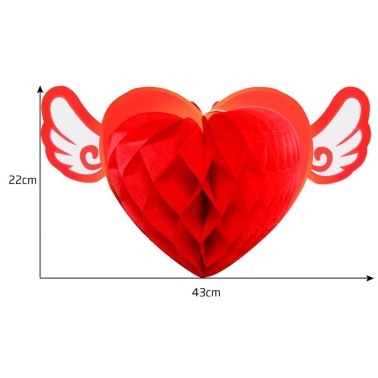 Corao em Favos de Papel 43cm