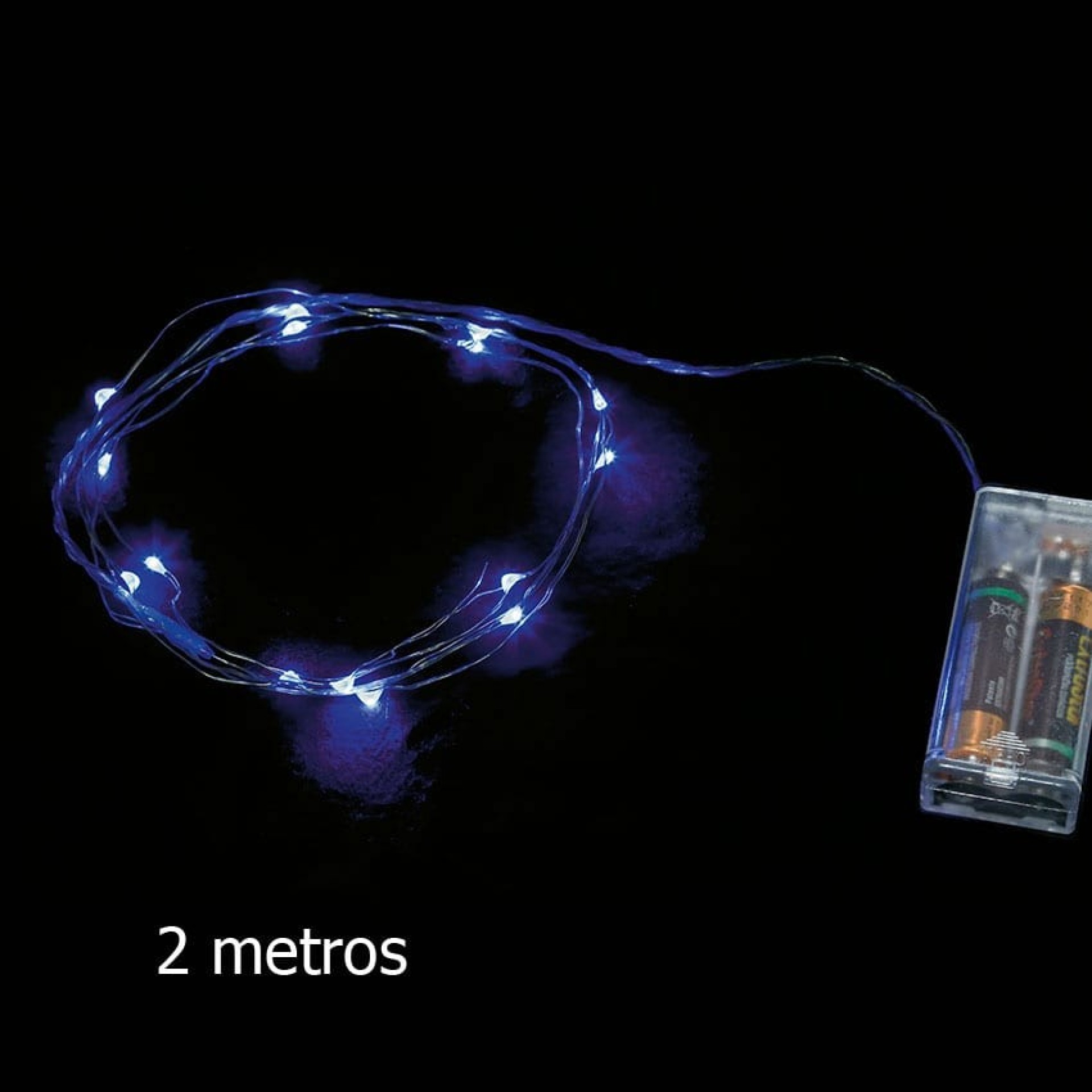 Fio LED Azul 2m portatil