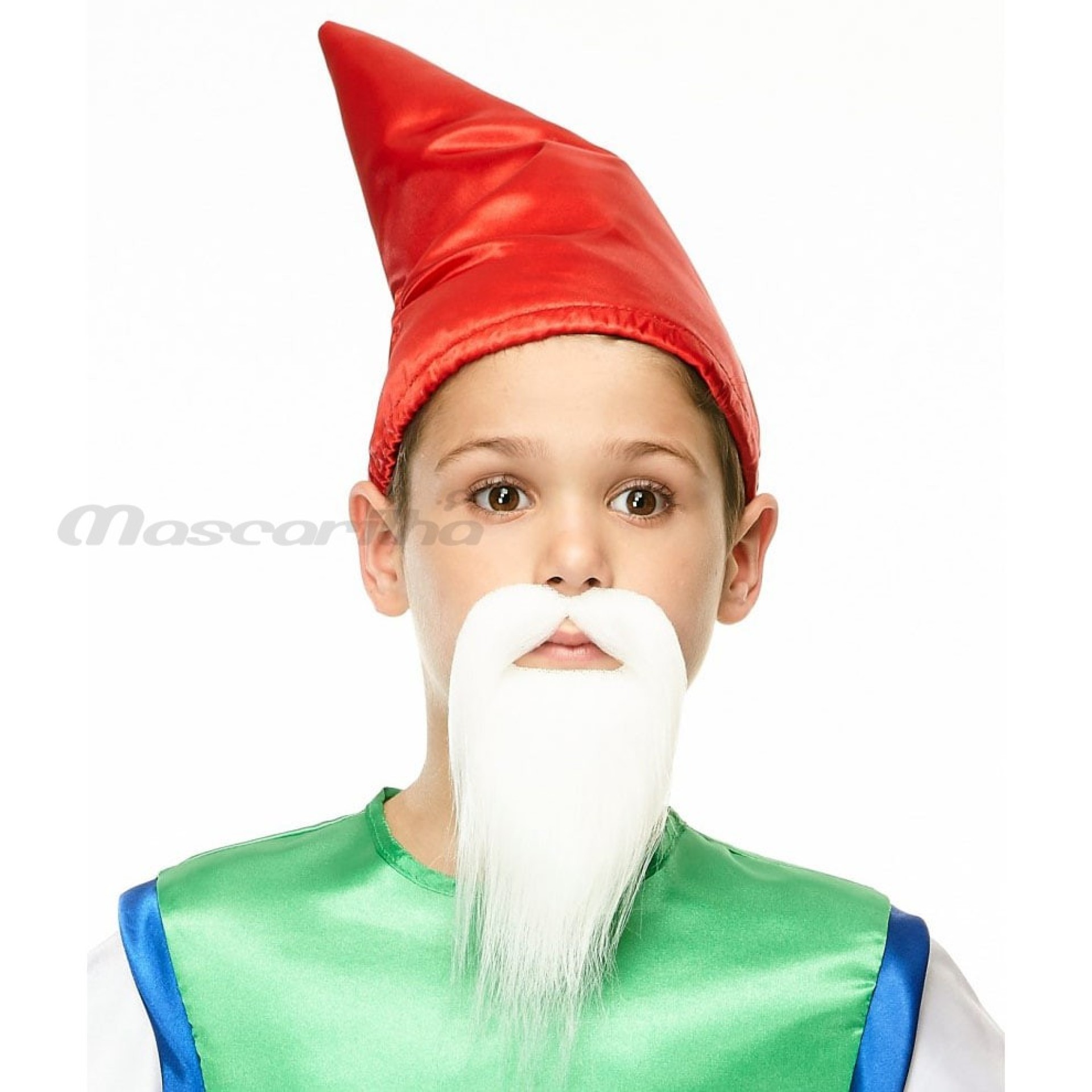 Barba e Bigode Branco Criança