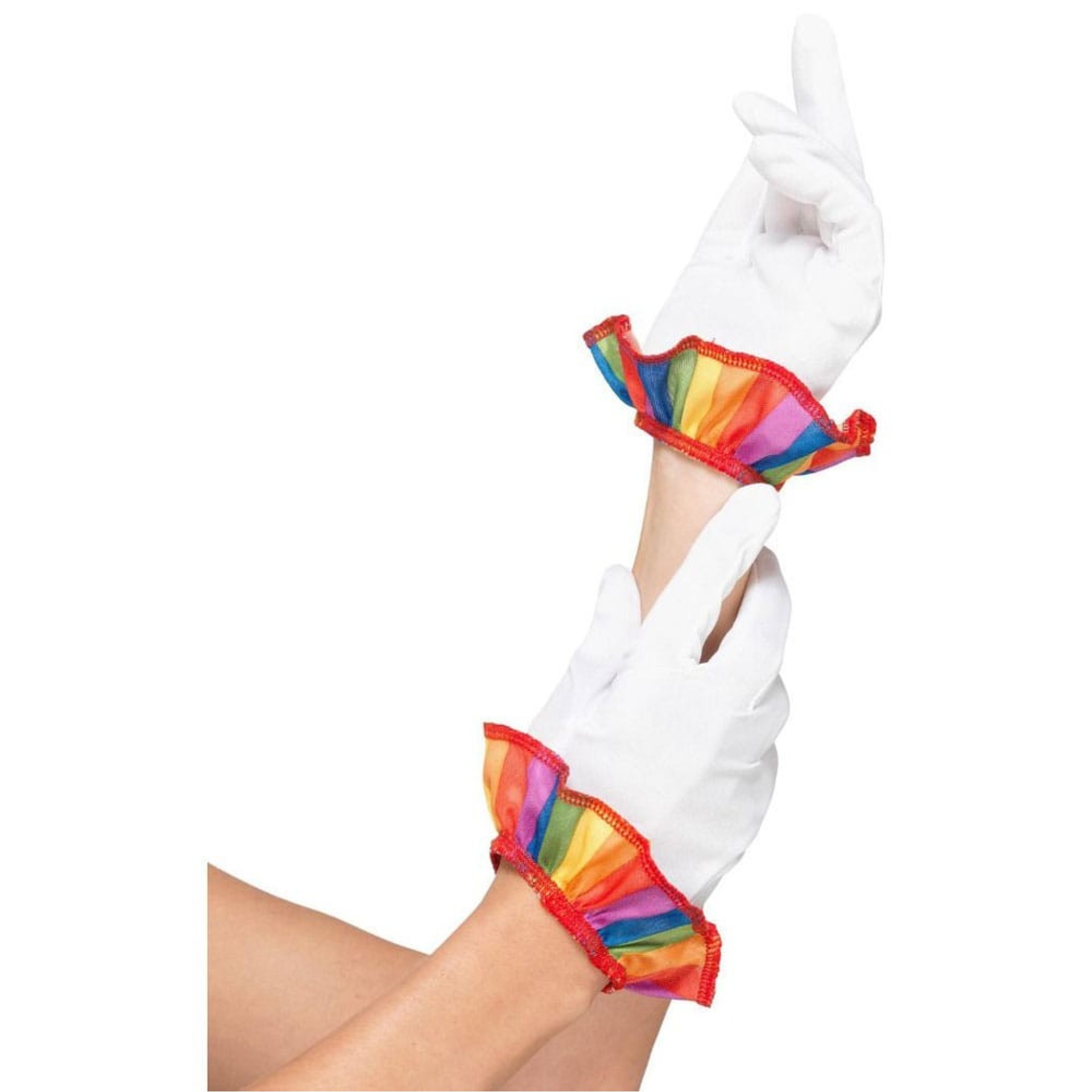 Luvas de Folhos coloridos