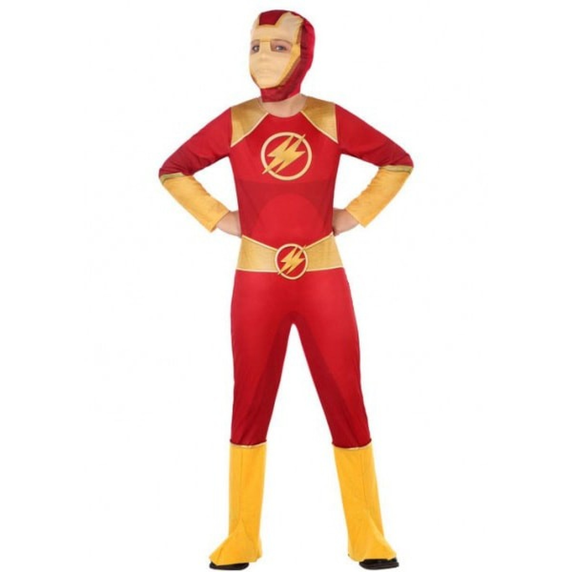 Fato Herói Vermelho Menino