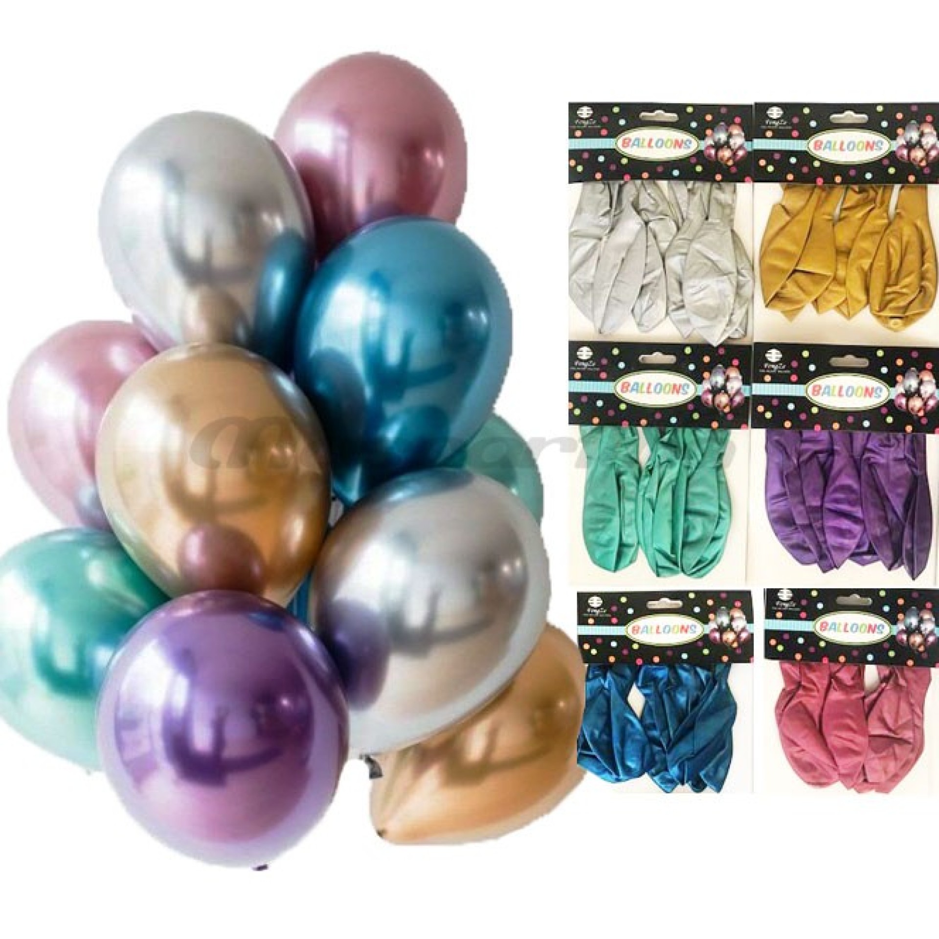 Balões Cromados Pack 6