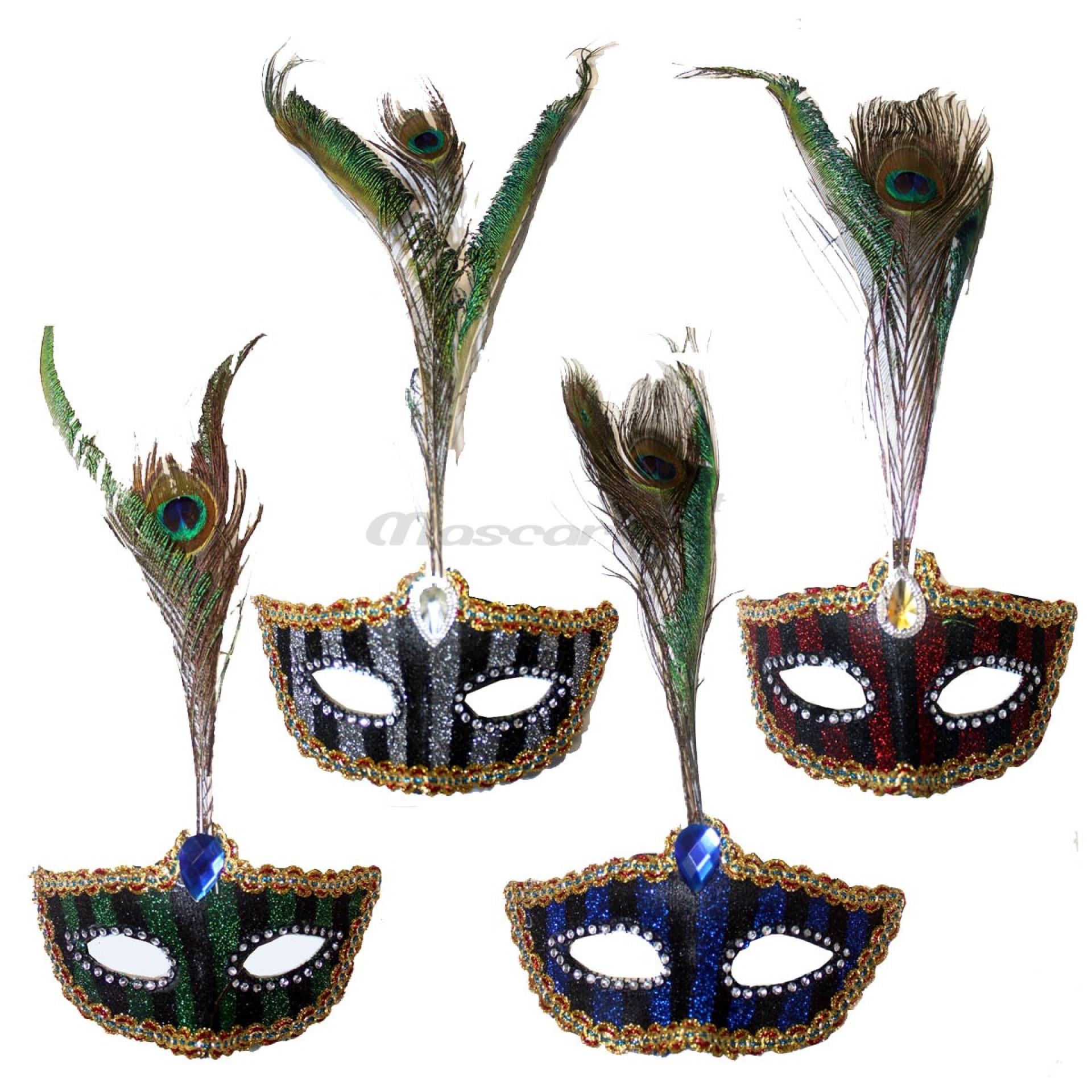 Máscara Veneziana Pavão