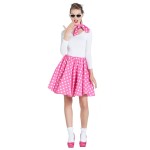 Fato Rock Roll 50s Pink