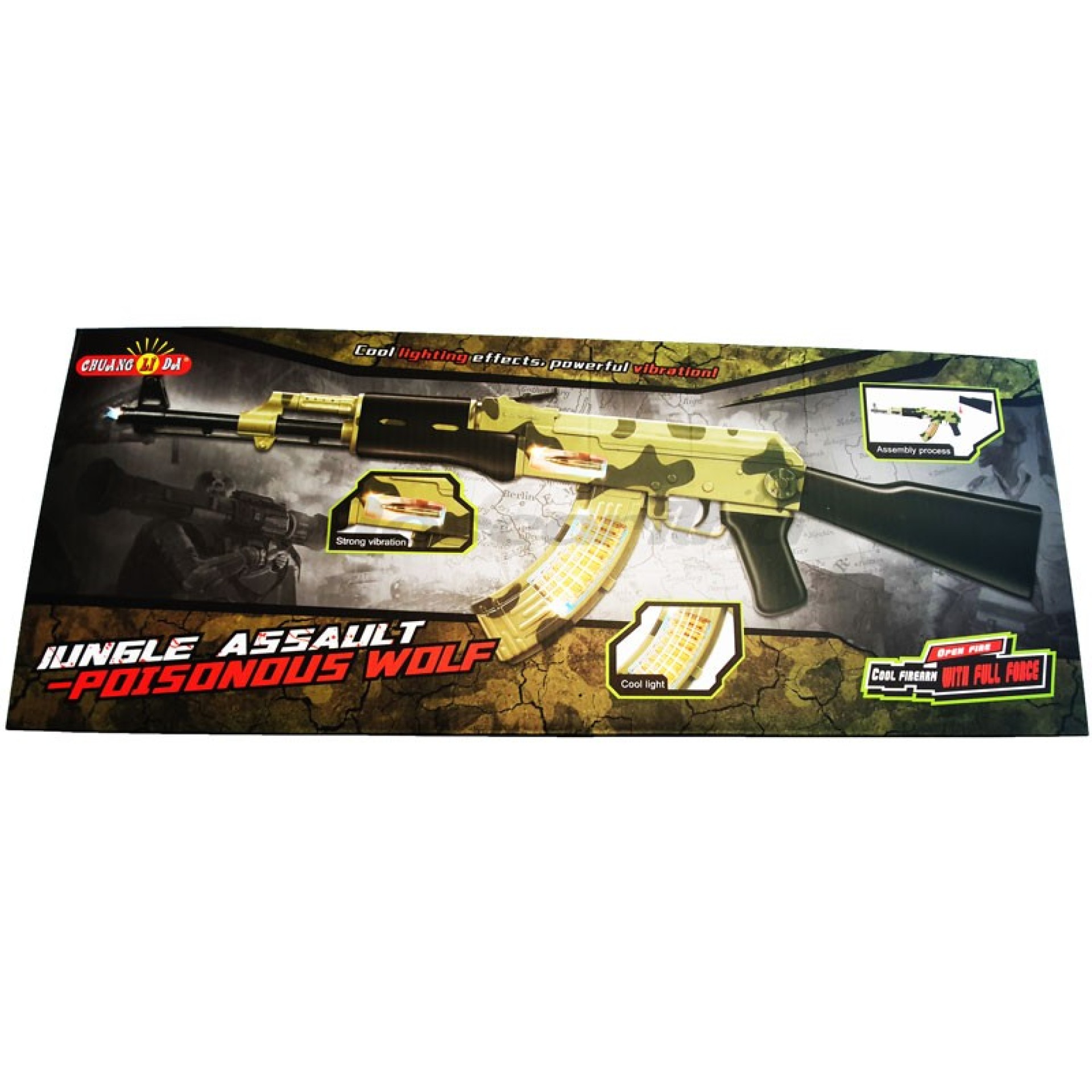 Metralhadora Jungle Luz Som Mov