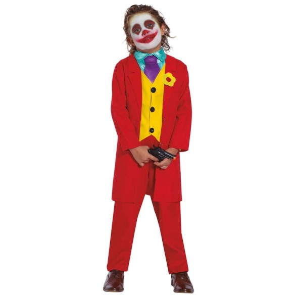 Fato Joker Clown criana