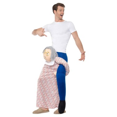 Fato Homem às Costas Avozinha Ilusão Fato Homem às Costas Avozinha Ilusão