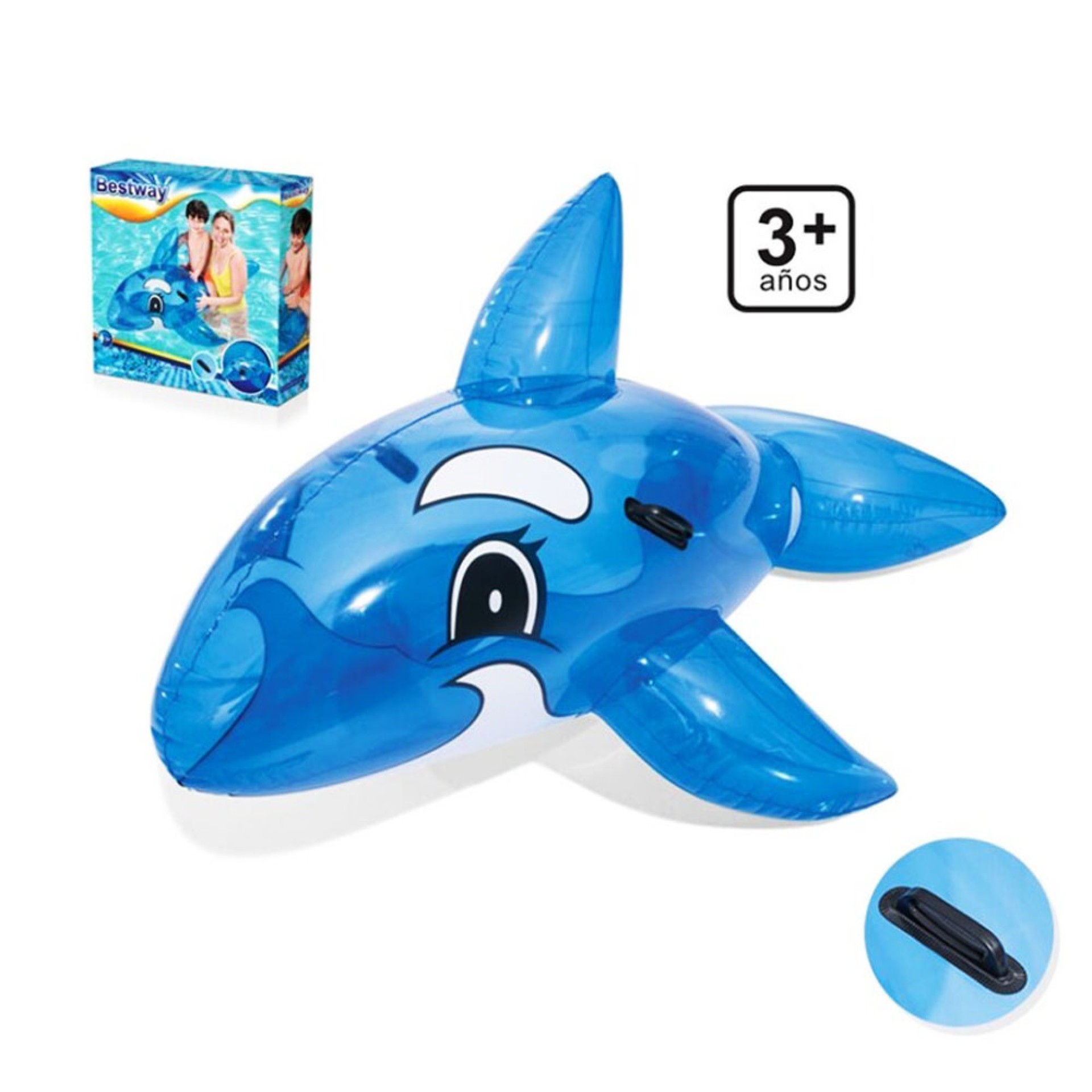 Golfinho Azul Insuflável