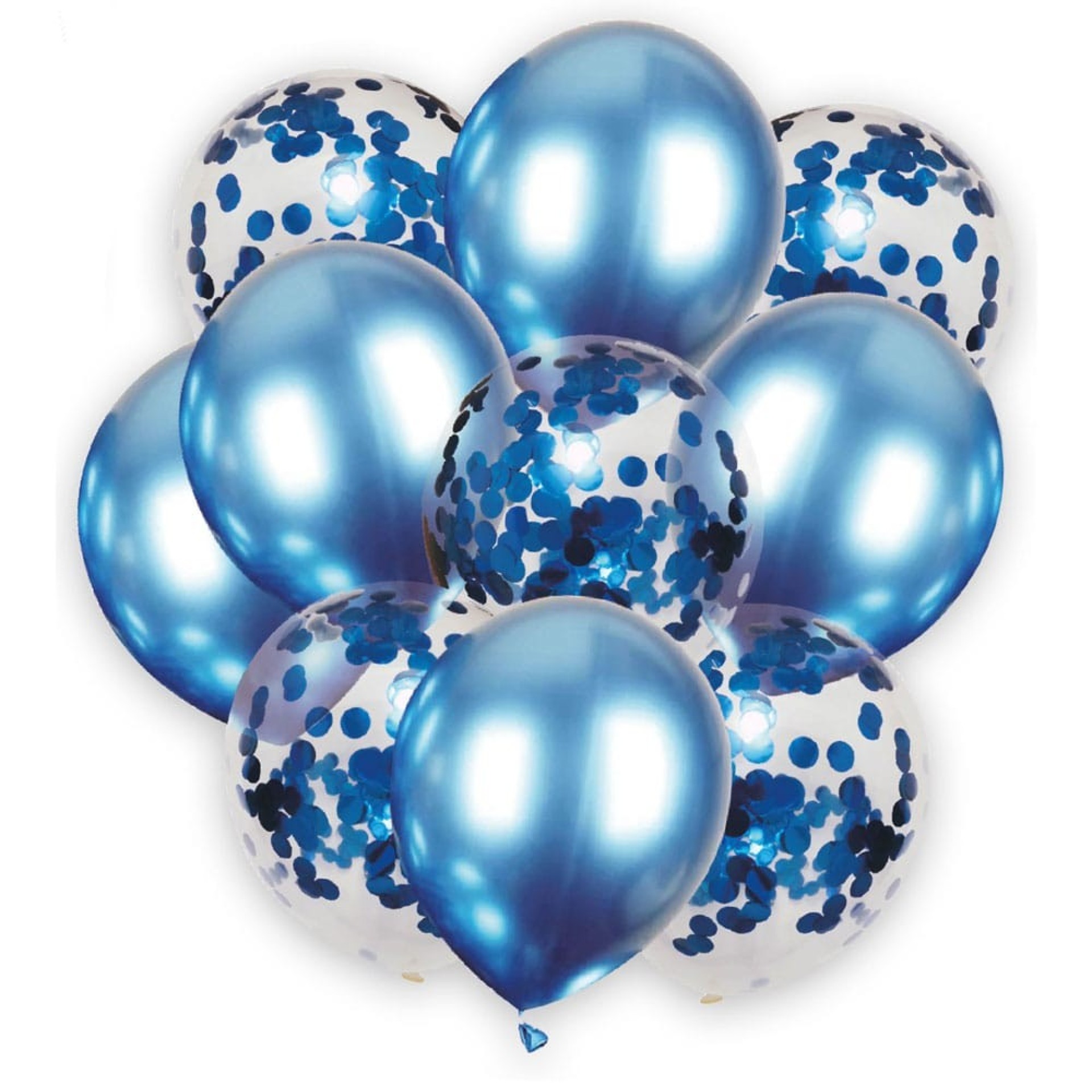 Pack Balões Azul Cromado