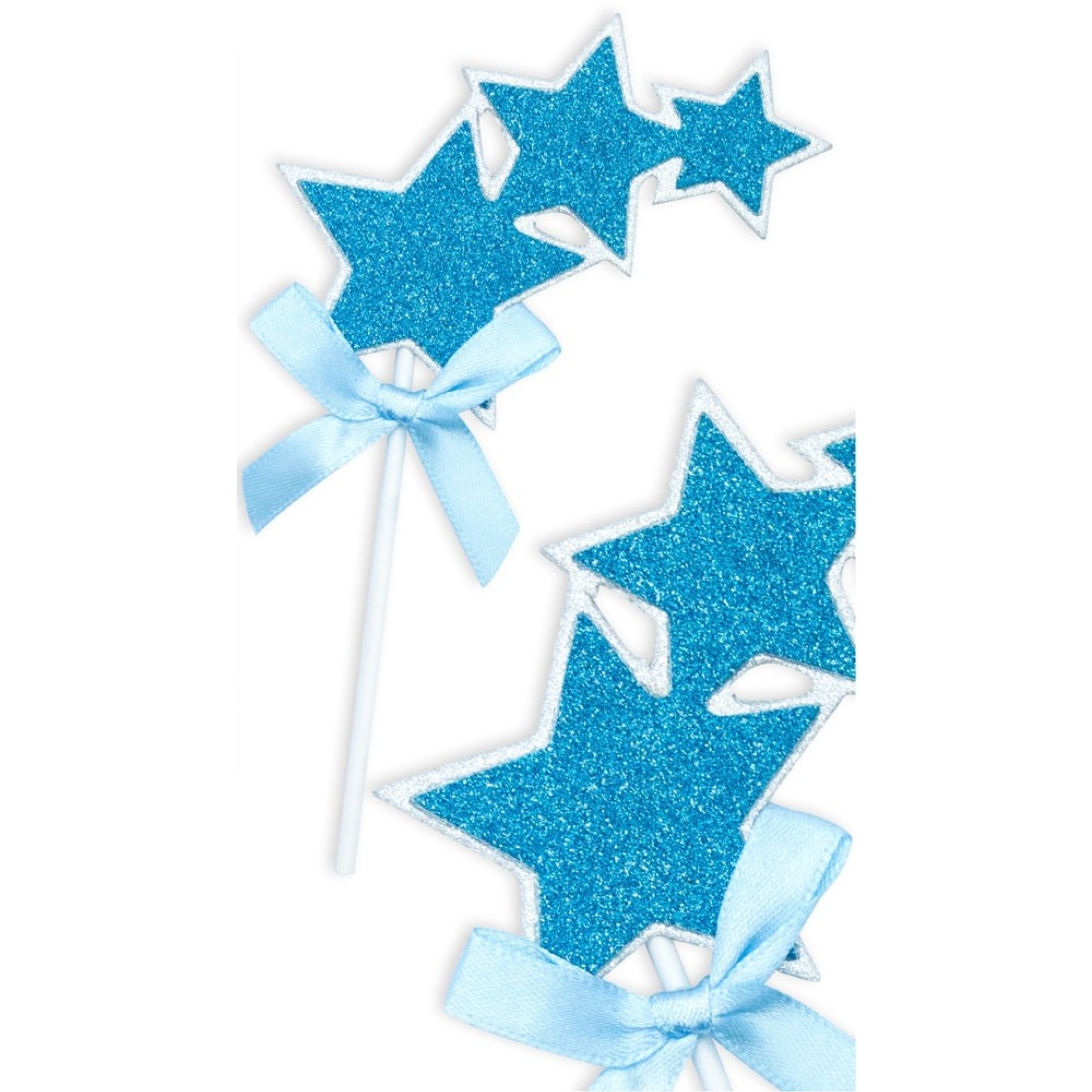 Topo Bolos Estrelas Azuis