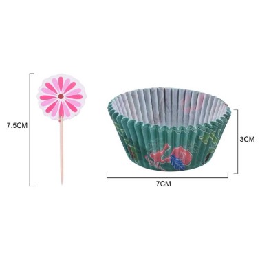 Cupcakes Flores 24 formas