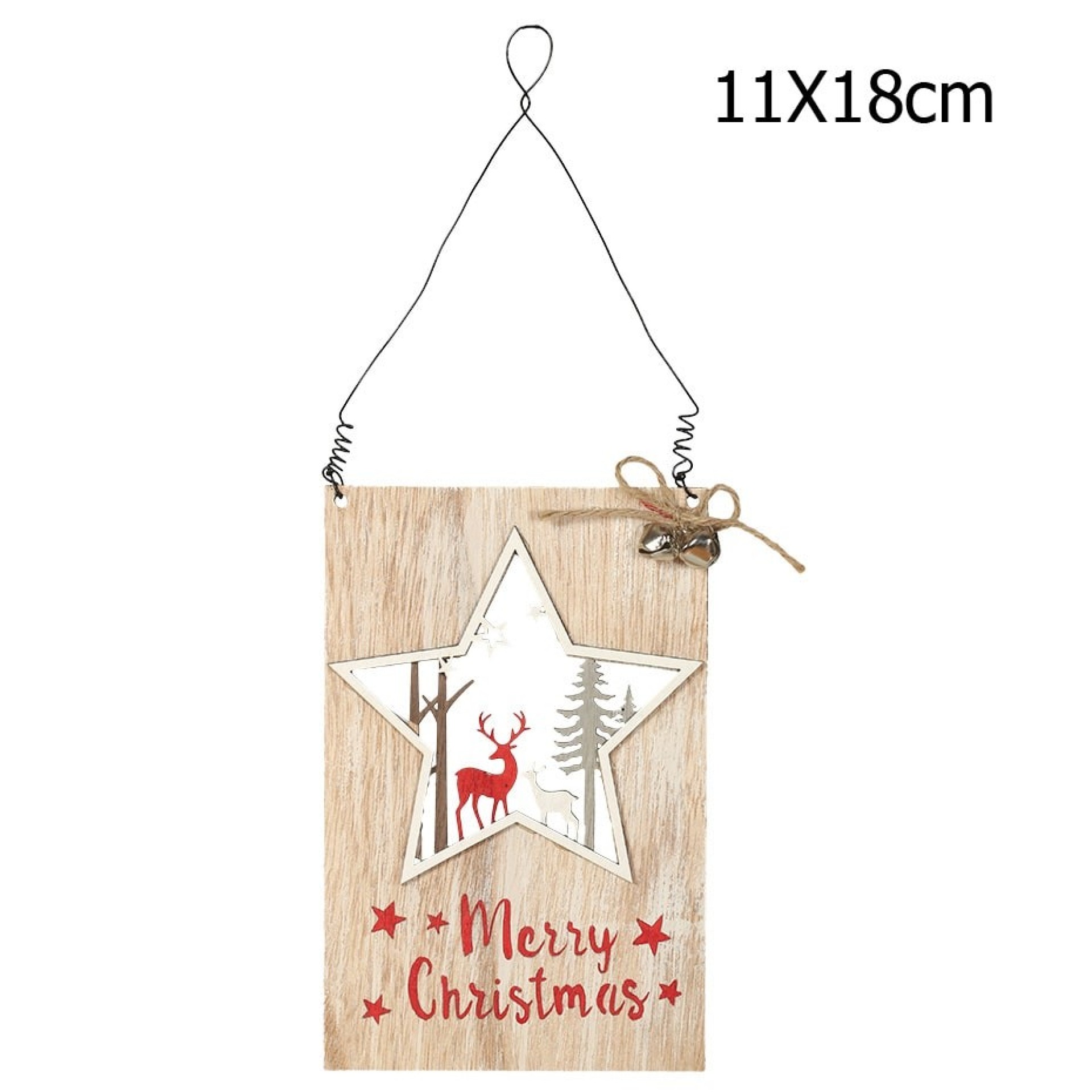 Pendente Merry Christmas 11X18cm