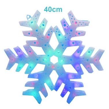 Estrela Floco de Neve LED 40cm