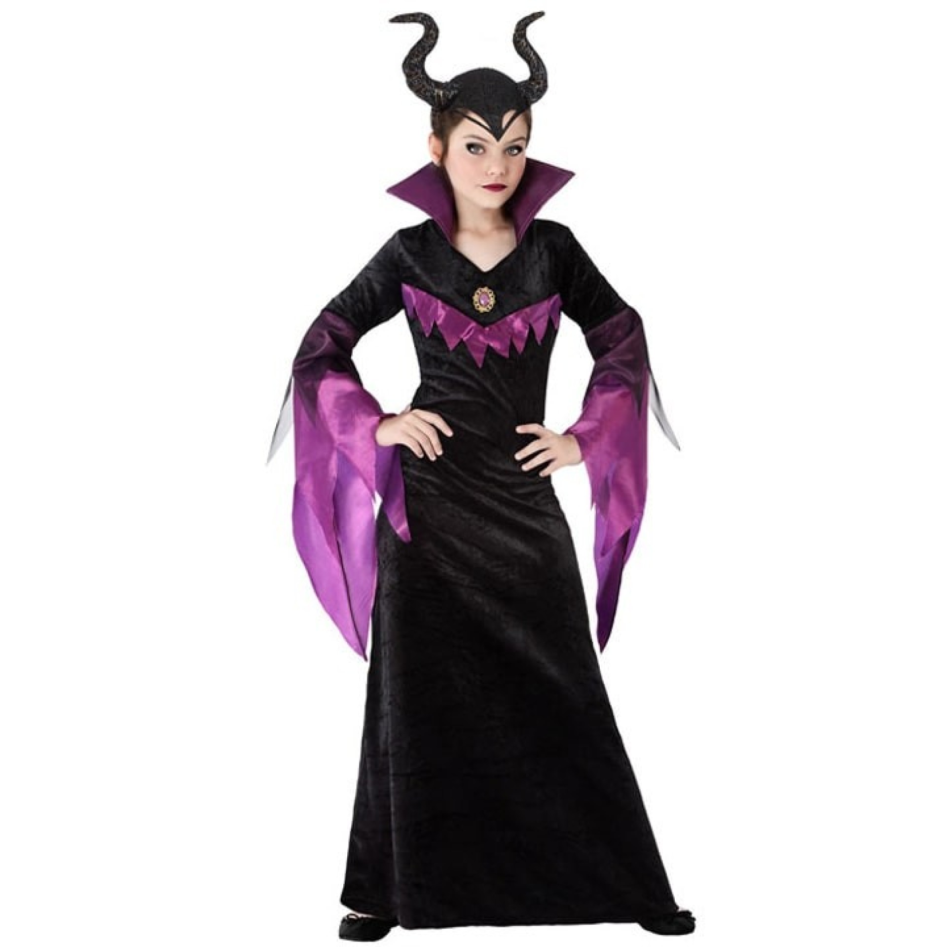 Fato Maléfica Elegante Menina