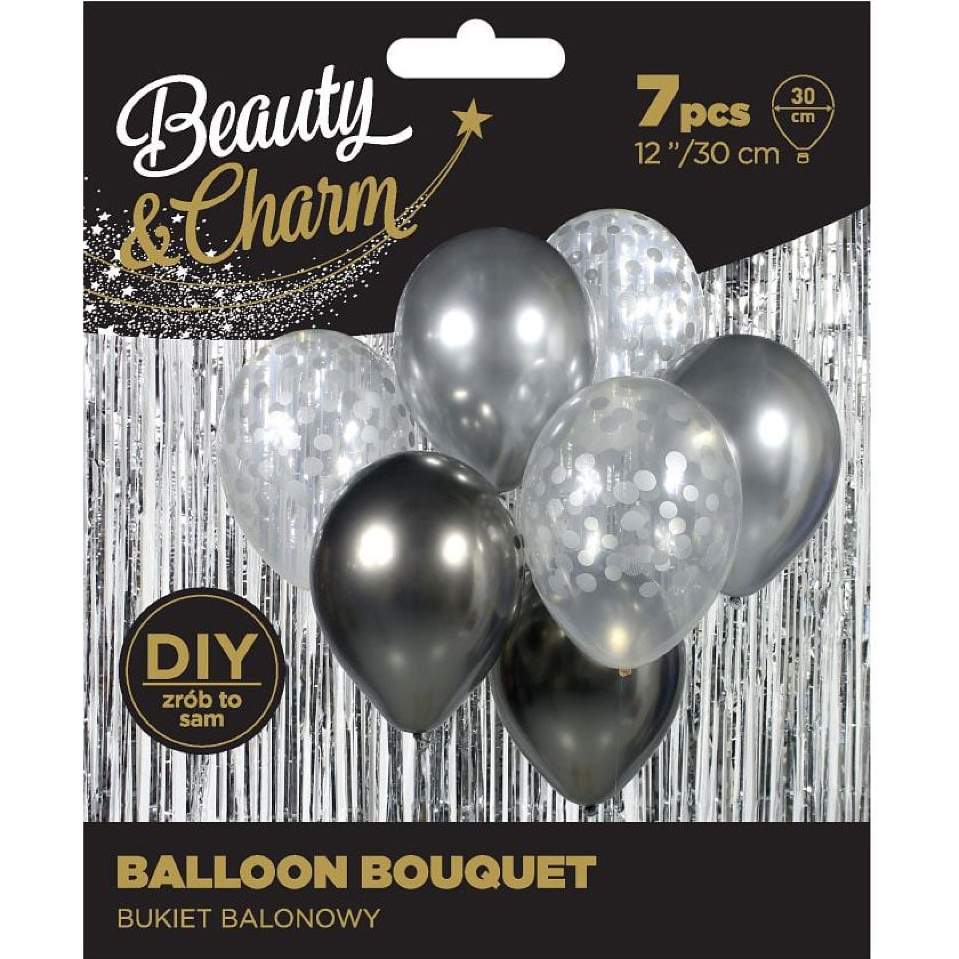 Kit Balões Prata 7 unid.