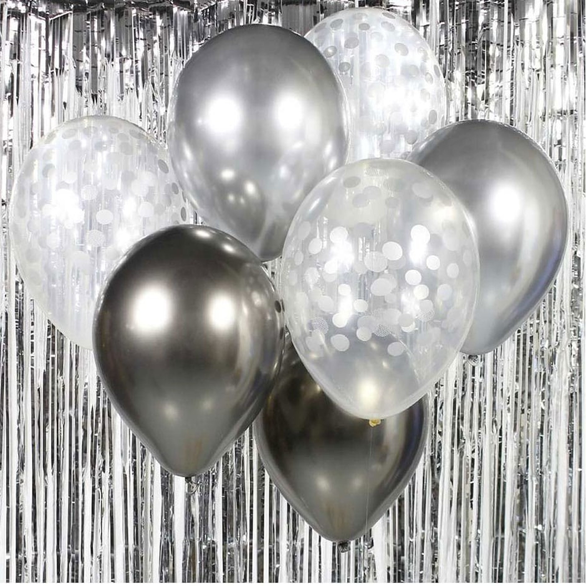 Kit Balões Prata 7 unid.