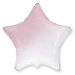 Balo Estrela Grande Branco Rosa