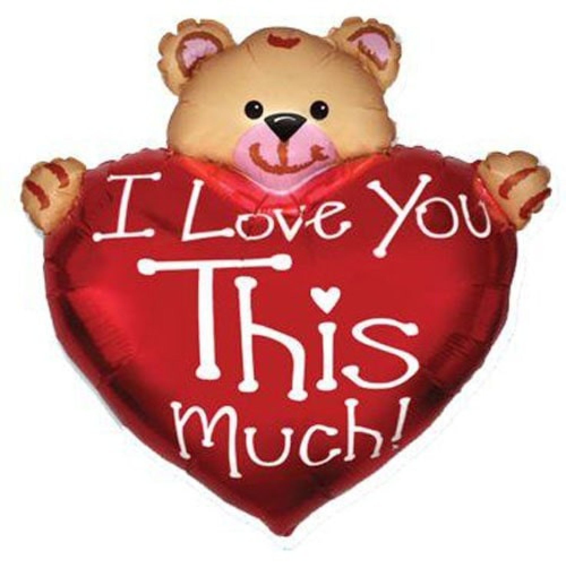 Balão Coração Teddy Gigante