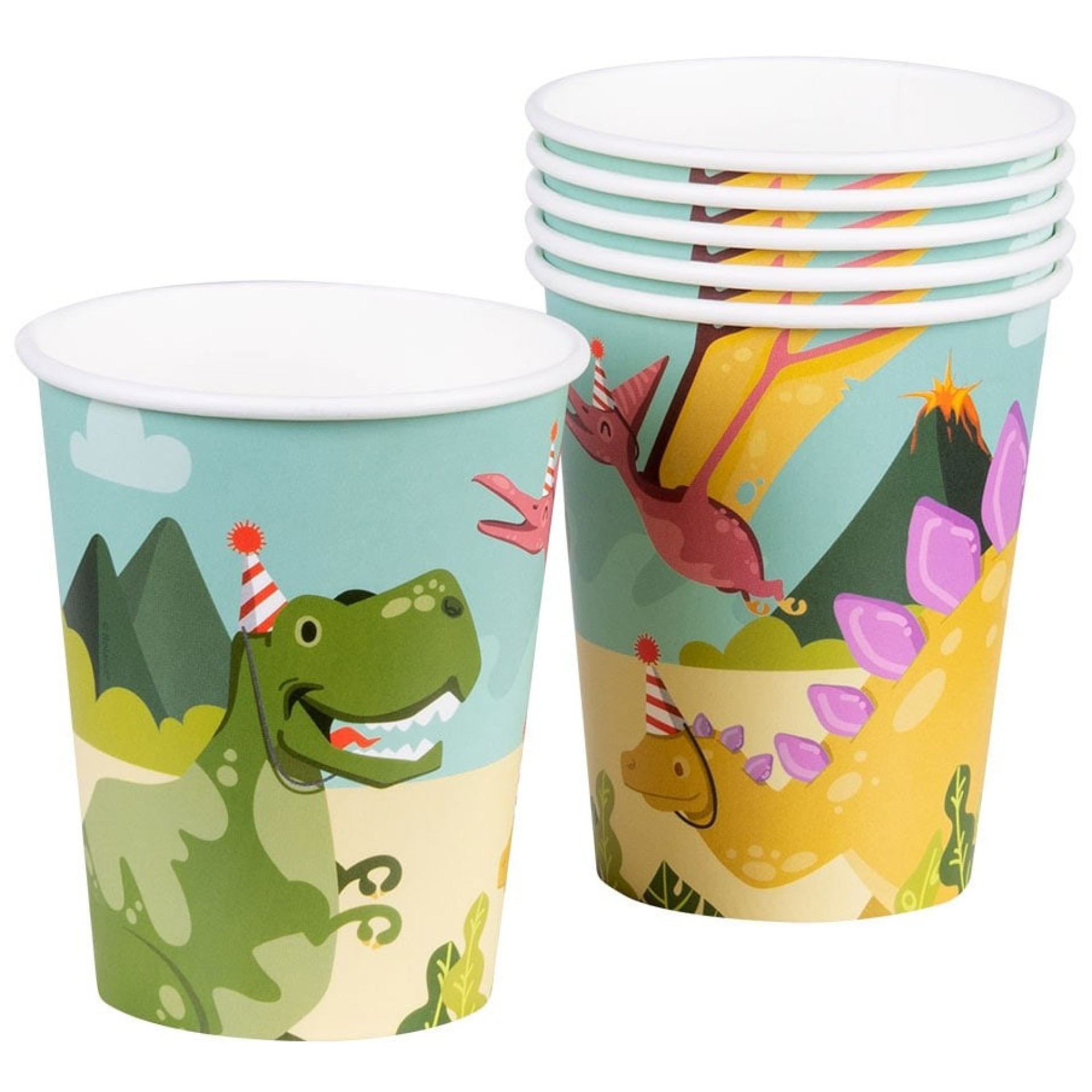 Copos Dino Party 6 unid