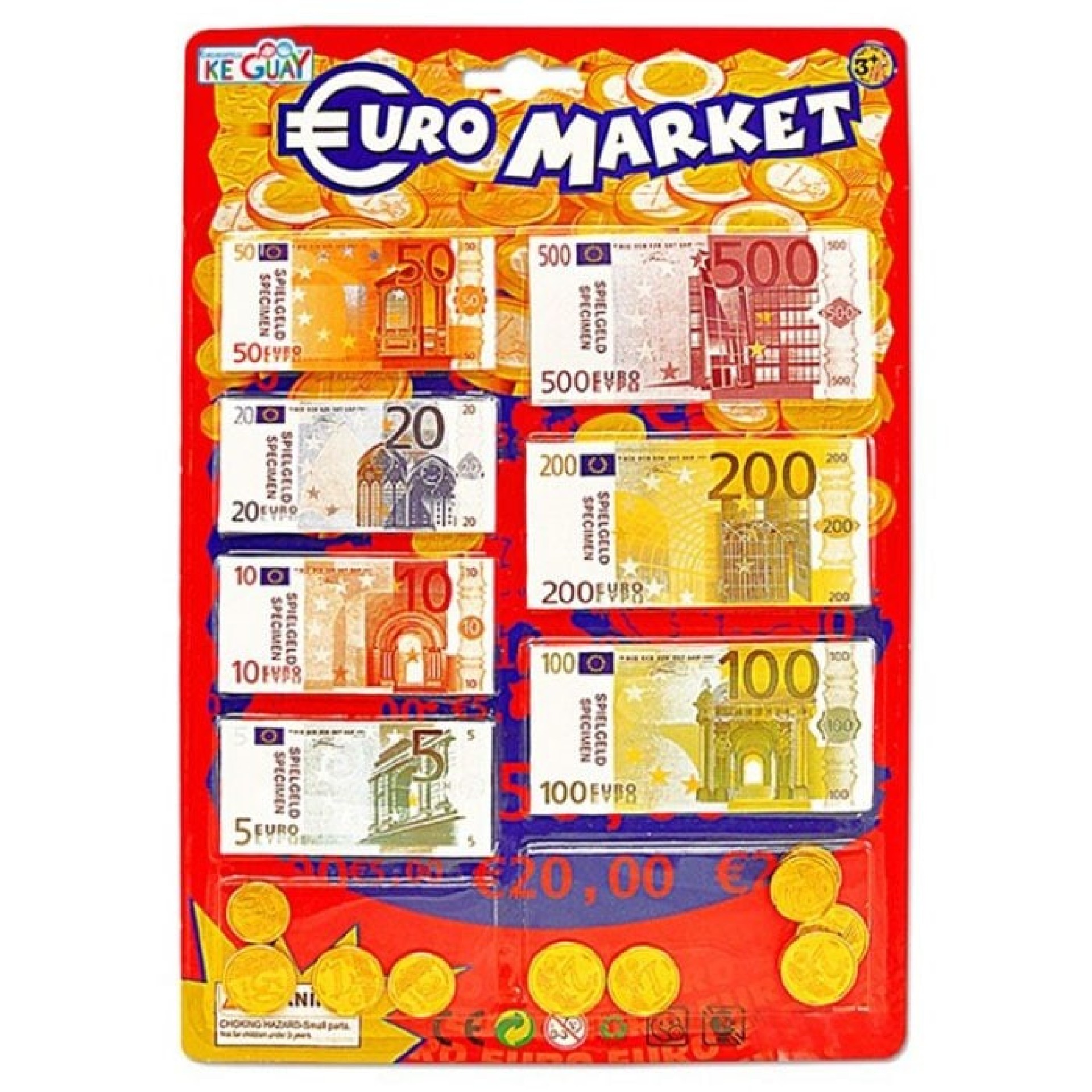 Notas Euros de Brincar