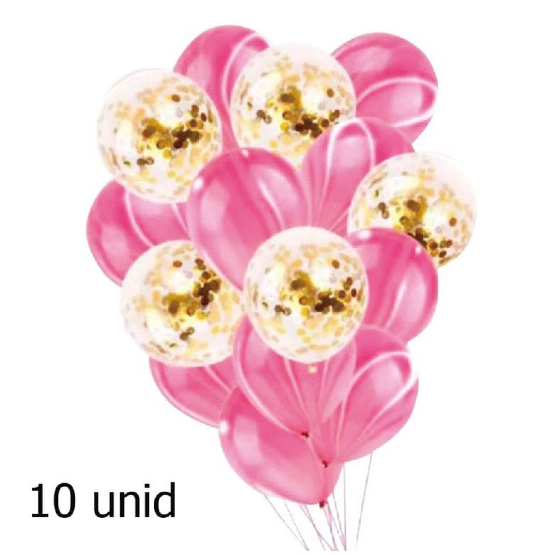 Kit Balões Marblez Rosa 10unid