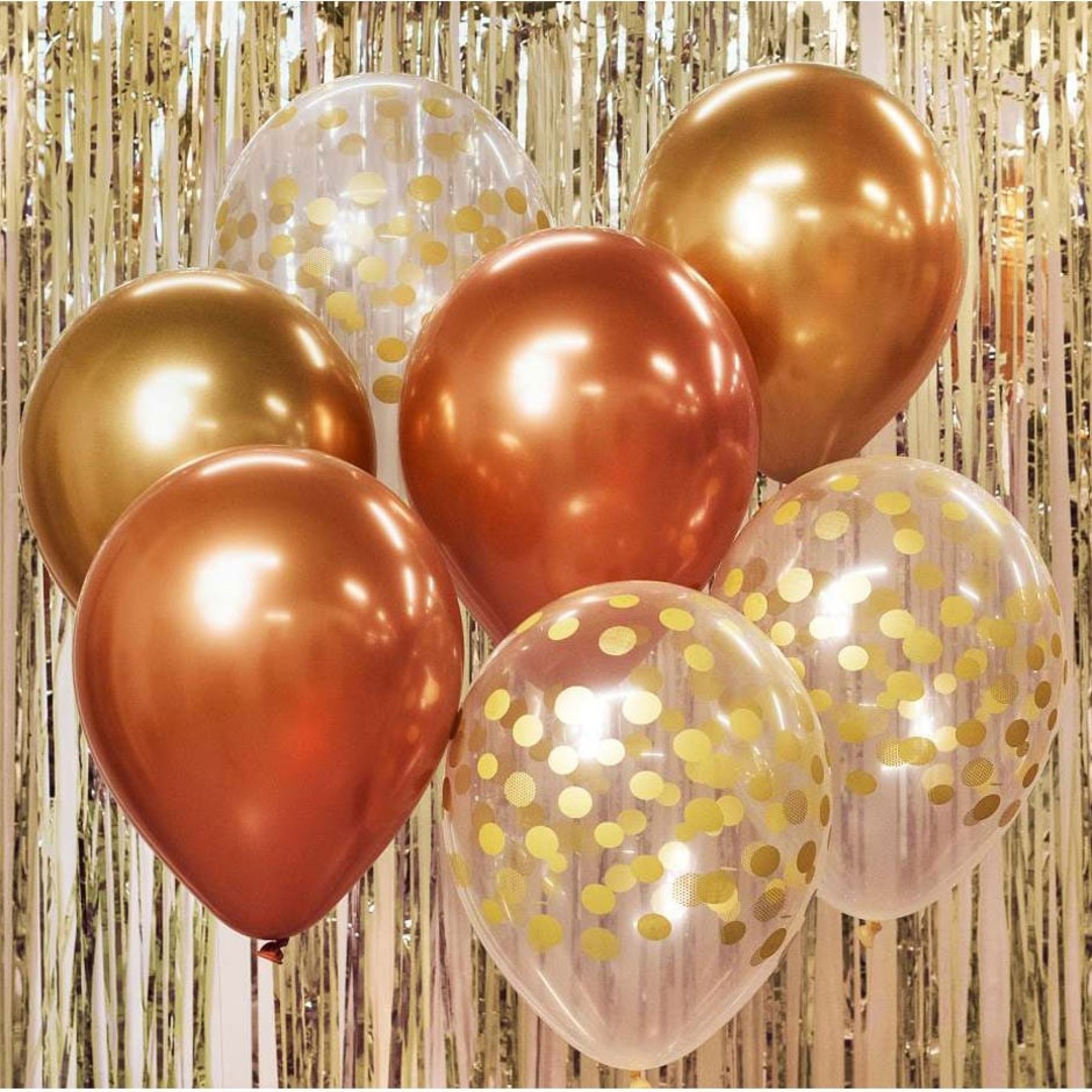 Kit Balões Ouro 7 unid