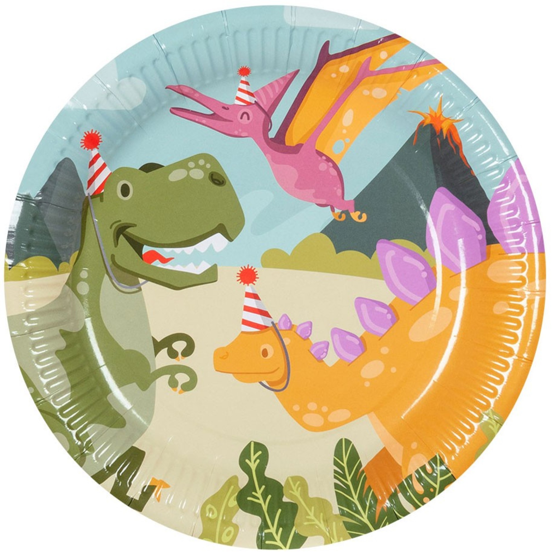 Pratos Dino Party 10 unid
