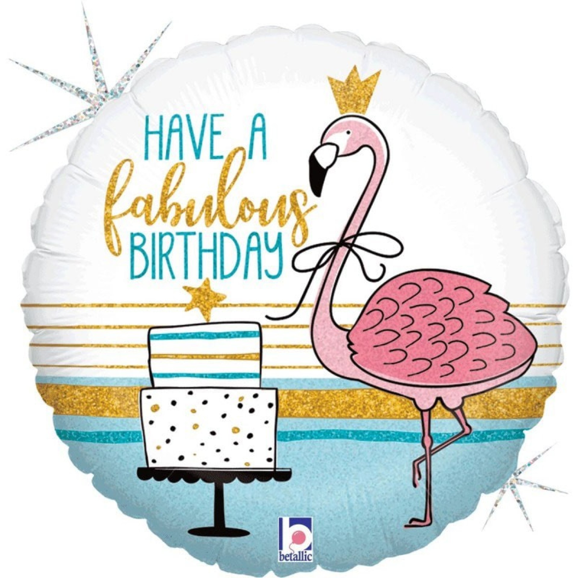 Balão Happy Birthday Flamingo