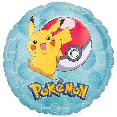 Balo Foil Picachu Redondo 43cm