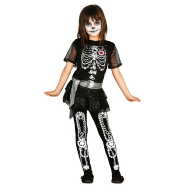 Fato Fashion Skeleton Menina
